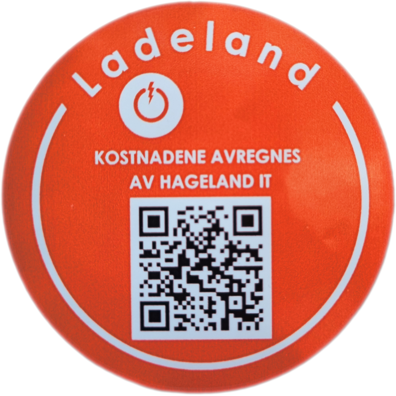 Klistermerke til laderobot